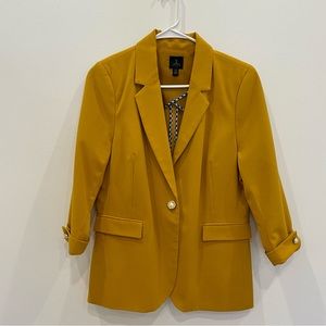 Mustered yellow Jules & Leopold Studio blazer